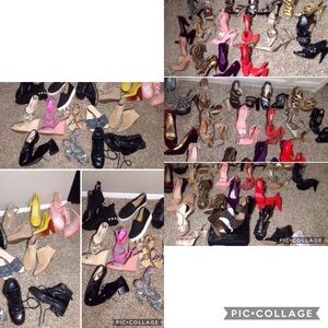 32 pairs of Womens Designer heels/flats and wedges